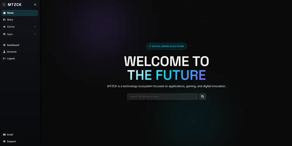 Pagina principala pentru website-ul MTZCK